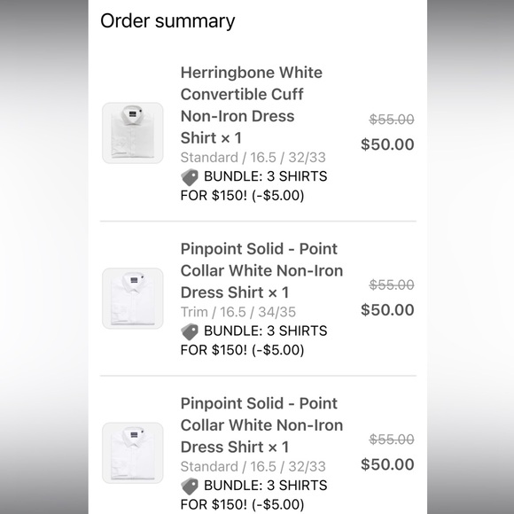 NWT 3 piece bundle mens white button down shirts from The Tie Bar - Picture 2 of 5